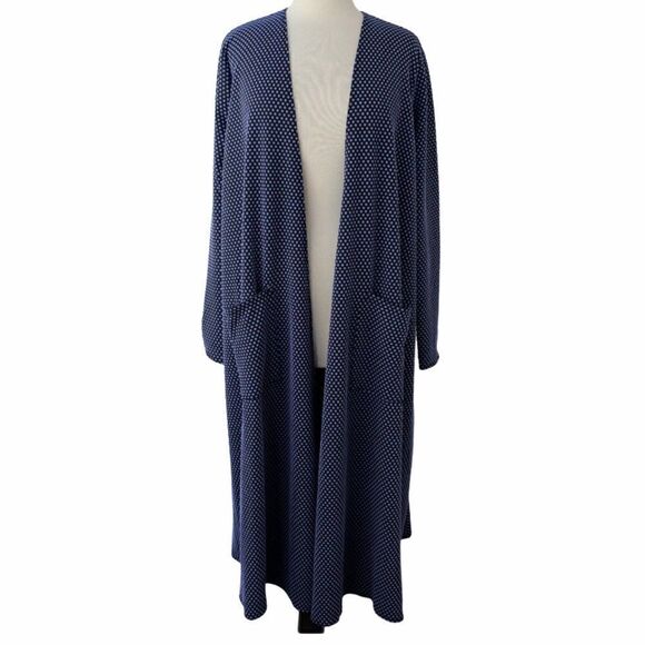 LuLaRoe SARAH Mermaid Dots Cardigan UNICORN Blue - Picture 1 of 6